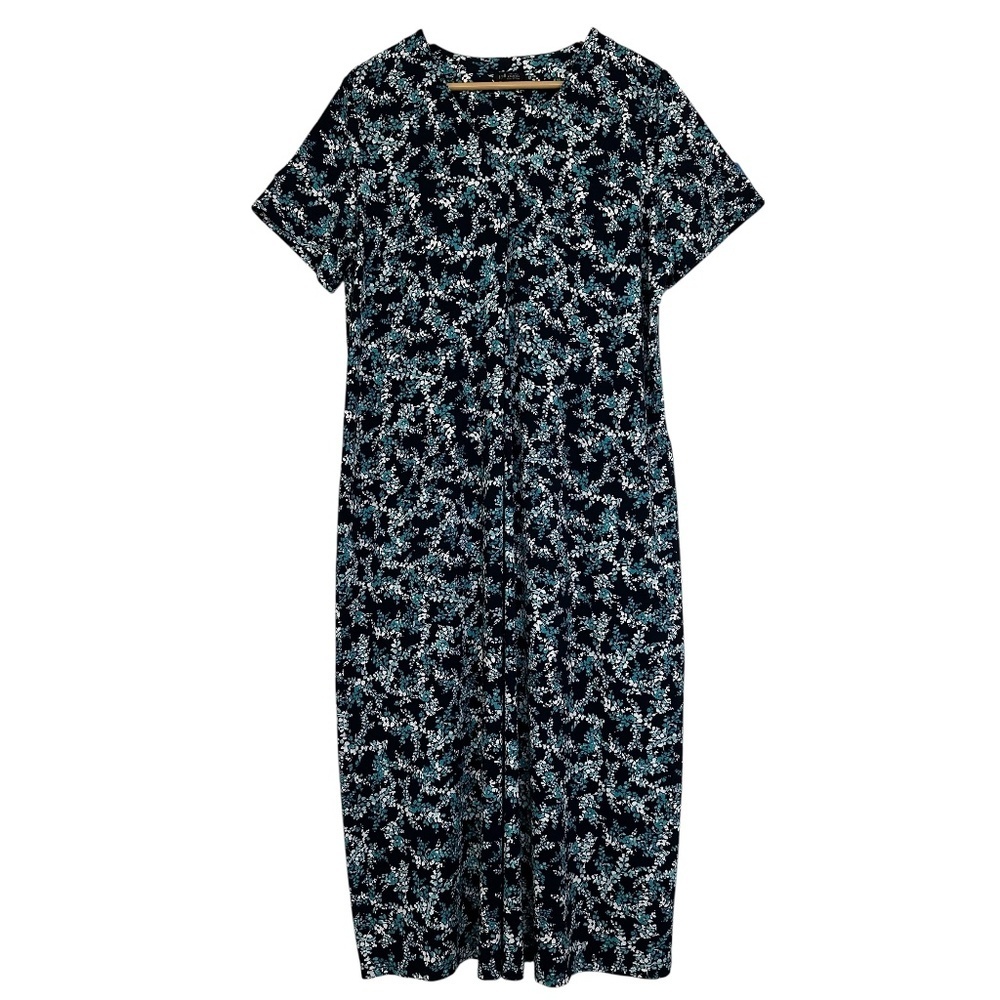 J. Jill The Jill Weareaver Collection Floral Maxi Dress Pockets Travel Boho